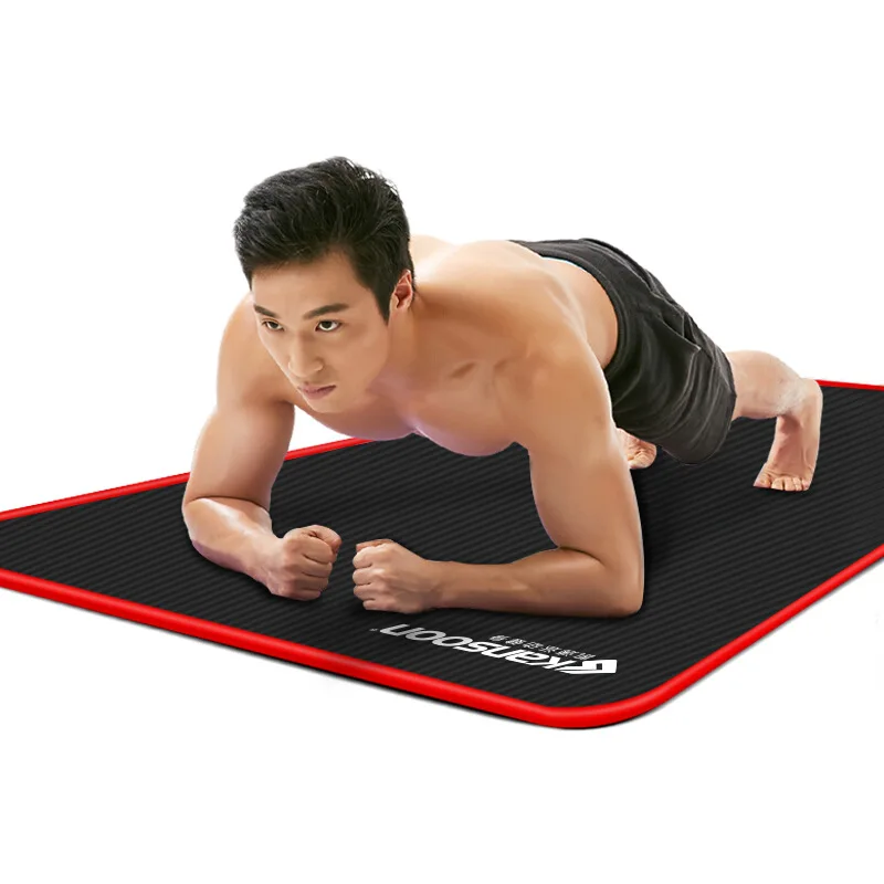 Pilates Yoga Mat Thickness - เสื่อโยคะ 10 มม.หนาพิเศษ 1830*610 มม.NRB หมอนกันลื่นสําหรับผู้ชายผู้หญิงฟิตเนสรสจืดออกกําลังกายแผ่นเสื่อโยคะพิลาทิส