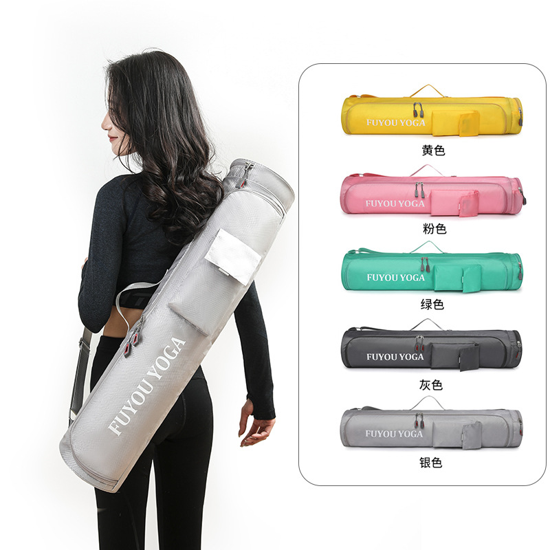 Pilates Yoga Studio - กระเป๋าใส่เสื่อโยคะความจุขนาดใหญ่ น้ำหนักเบา กันน้ำ กระเป๋าสะพายข้างสำหรับออกกำลังกาย แฟชั่น กระเป๋าหลายช่อง
