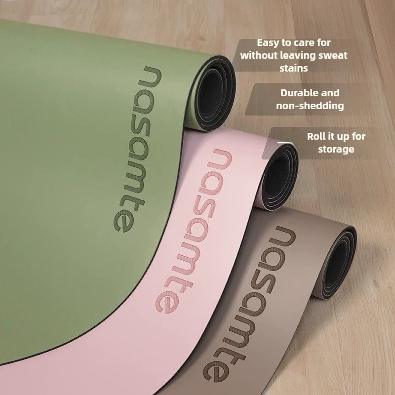 Pilates Yoga Mat Thickness - เสื่อโยคะกันลื่นยางสีบริสุทธิ์ - อุปกรณ์สตูดิโอระดับมืออาชีพสำหรับผู้หญิงฟิตเนส, พิลาทิสเสื่อออกกำลังกายหนา 요가매트