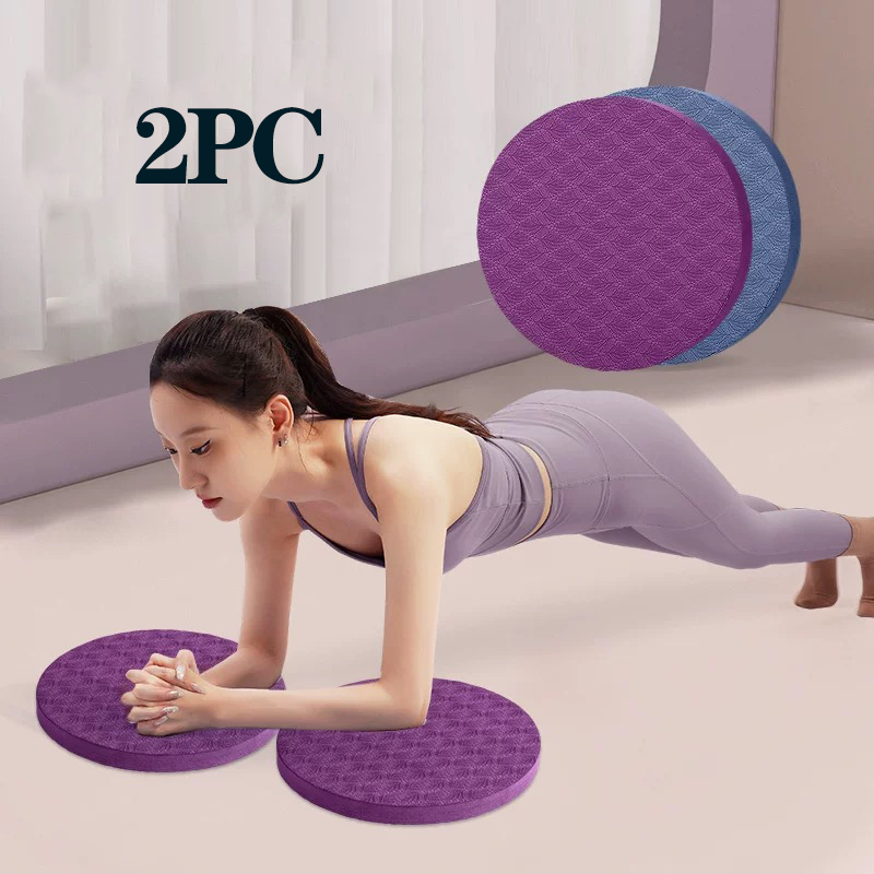 Pilates Yoga Knee Pads - โยคะเข่าPads 2 Packโยคะเข่าเบาะหนาออกกําลังกายสําหรับเข่าข้อศอกข้อมือมือโฟมพิลาทิสKneeling Pad Gym