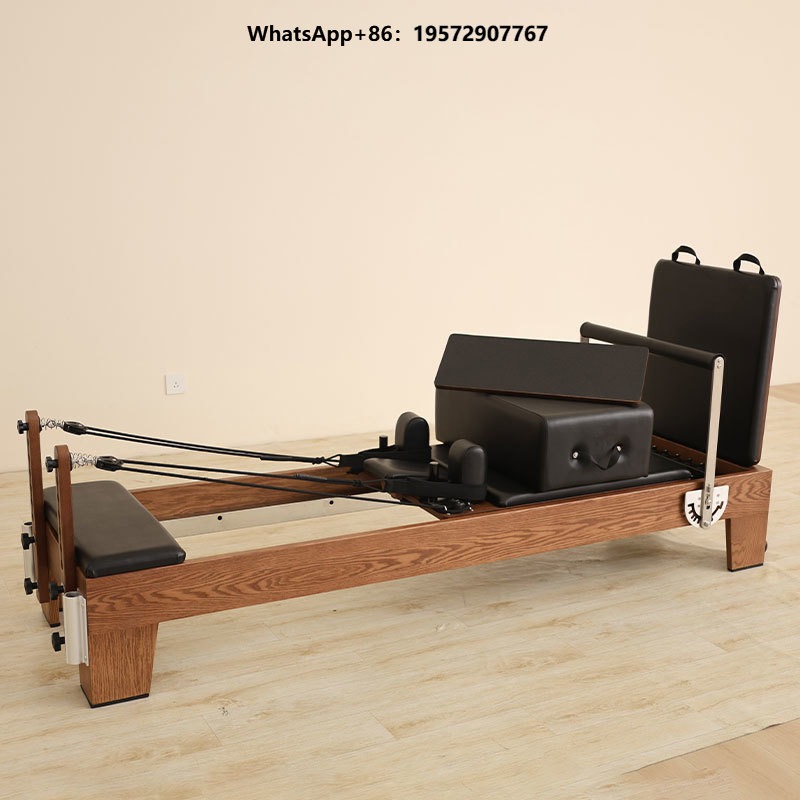 Pilates Yoga Studio - อุปกรณ์ออกกำลังกายคุณภาพสูงแบบปรับแต่งได้ เครื่องพิลาทิส รีฟอร์มเมอร์ เตียงไม้โอ๊คสำหรับสตูดิโอโยคะ พร้อมจำหน่าย