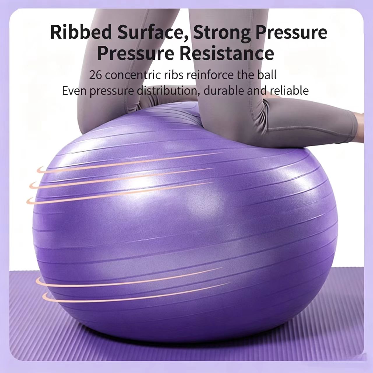 ลูกบอลโยคะ/พิลาทิส PVC หนาพิเศ - Pilates Yoga Pregnancy บทวิจารณ์และราคา