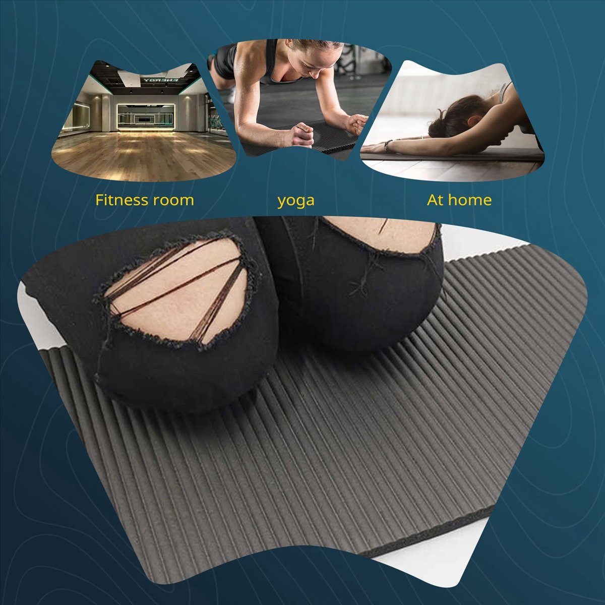 เสื่อโยคะหนา 15 มม. แผ่นรองเข่ - Pilates Yoga Knee Pads บทวิจารณ์และราคา