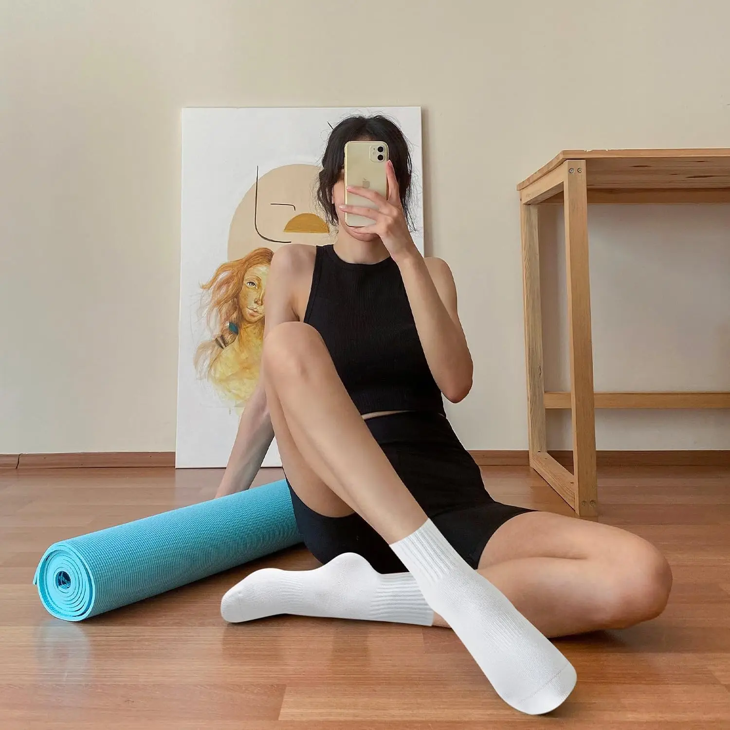 ถุงเท้าโยคะสำหรับผู้หญิง 4 คู่ - Pilates & Yoga Studio Alineacion บทวิจารณ์และราคา