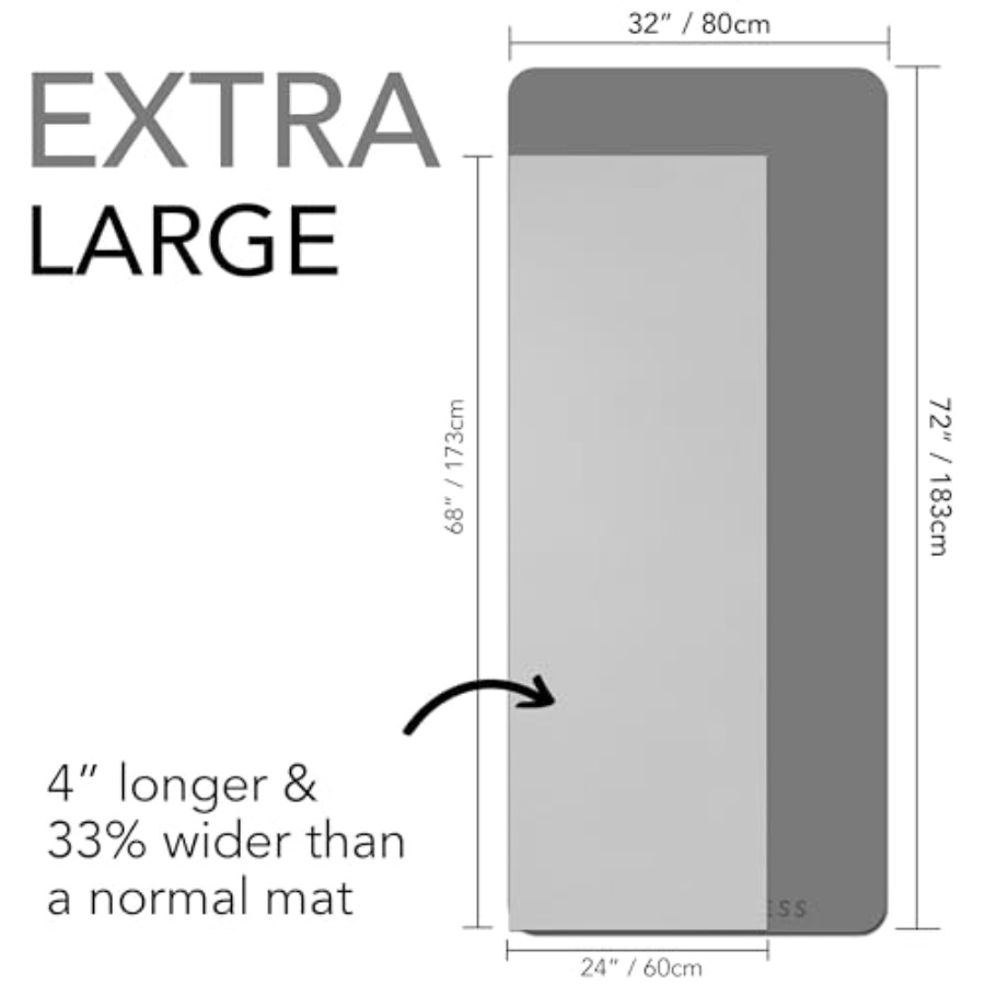 เสื่อออกกำลังกายขนาดใหญ่ หนาพิ - Pilates Yoga Mat Thickness บทวิจารณ์และราคา