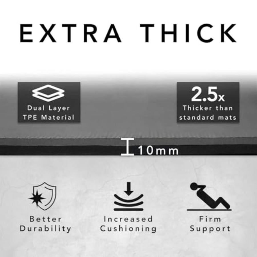 เสื่อออกกำลังกายขนาดใหญ่ หนาพิ - Pilates Yoga Mat Thickness บทวิจารณ์และราคา