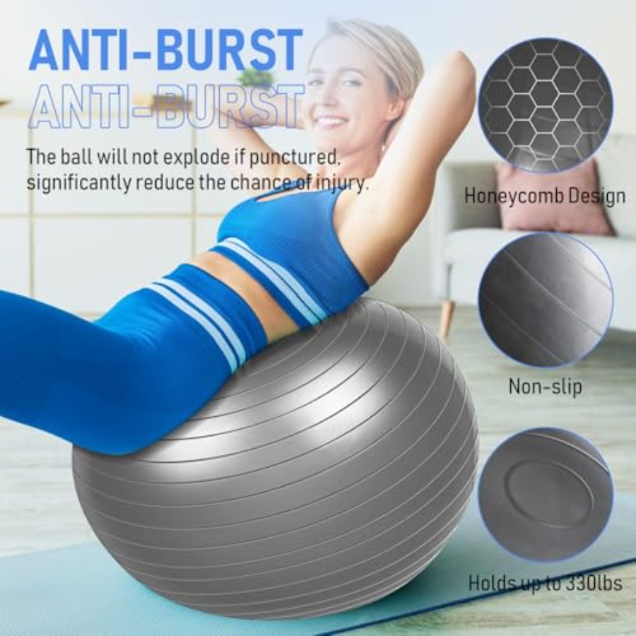 ลูกบอลโยคะสำหรับการออกกำลังกาย - Pilates Yoga Pregnancy บทวิจารณ์และราคา
