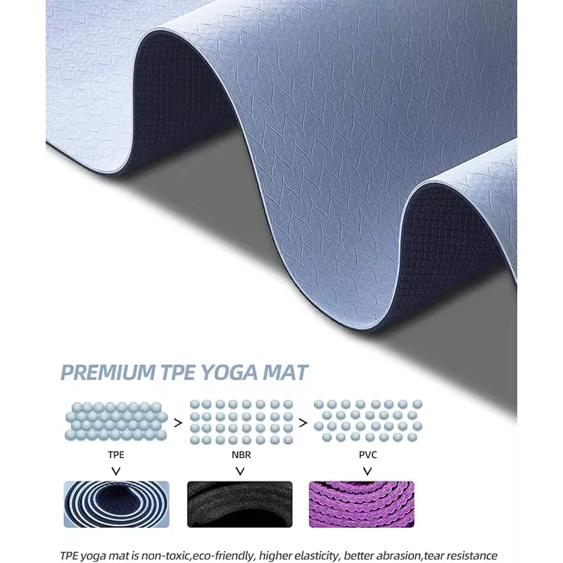 เสื่อพิลาทิส TPE แบบสวมใส่สบาย - Pilates Yoga Mat Thickness บทวิจารณ์และราคา