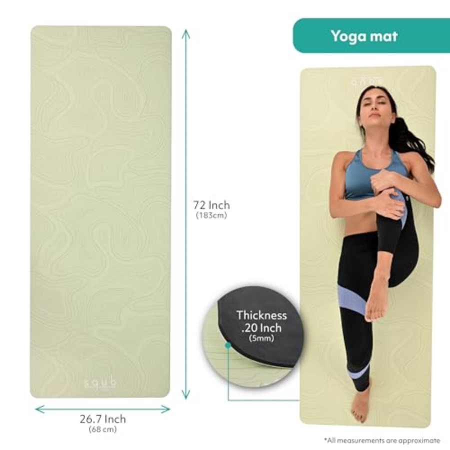 เสื่อโยคะสำหรับฝึกพิลาทิส หนา  - Pilates Yoga Mat Thickness บทวิจารณ์และราคา