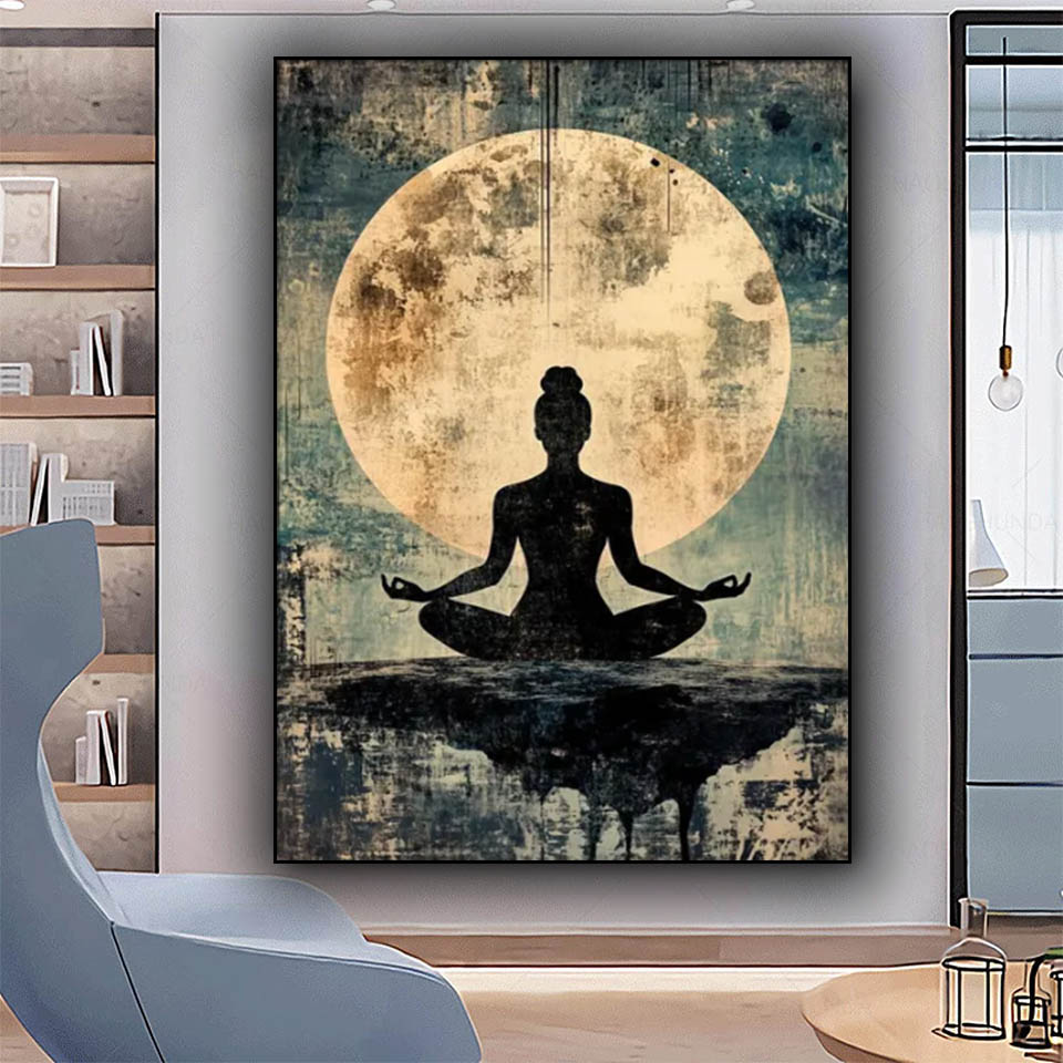 ผู้หญิงสมาธิ DIY เพชรภาพวาดใหม - Pilates Yoga Studio บทวิจารณ์และราคา